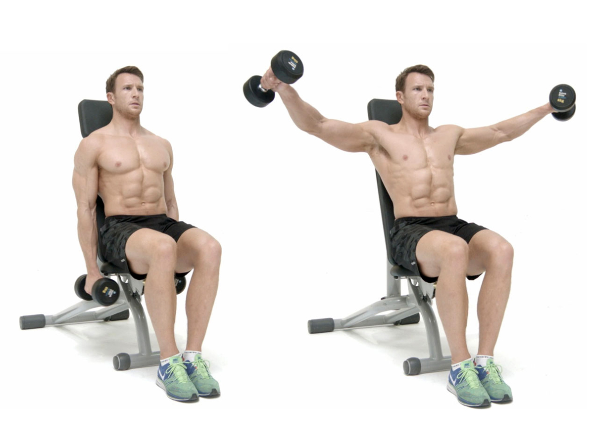 Seated Dumbbell lateral raise