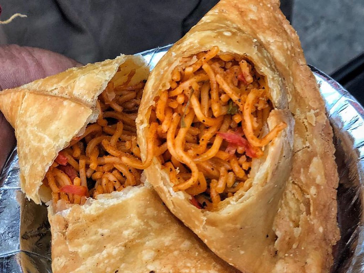 Iconic Indian Foreign Dishes Fusions Noodle Samosa
